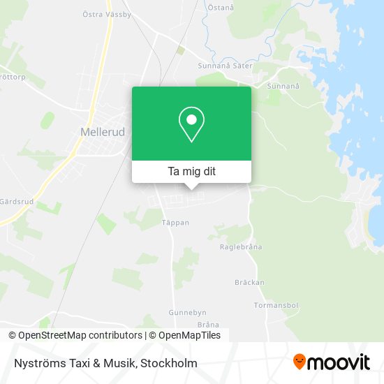 Nyströms Taxi & Musik karta