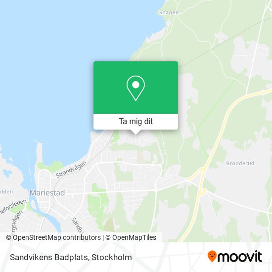 Sandvikens Badplats karta