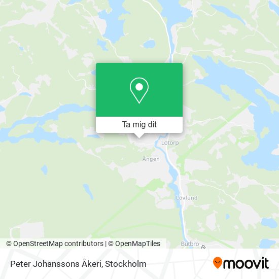 Peter Johanssons Åkeri karta