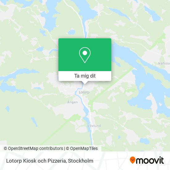 Lotorp Kiosk och Pizzeria karta