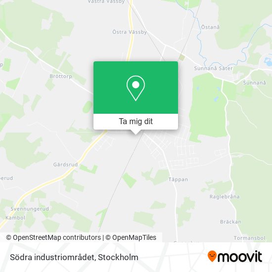 Södra industriområdet karta