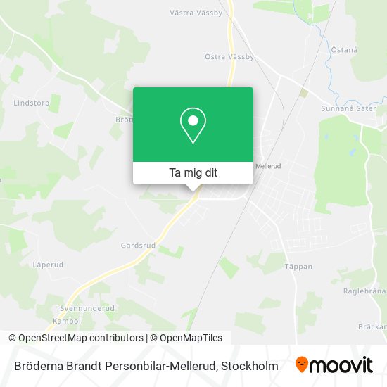 Bröderna Brandt Personbilar-Mellerud karta