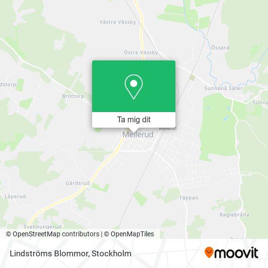 Lindströms Blommor karta