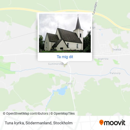 Tuna kyrka, Södermanland karta