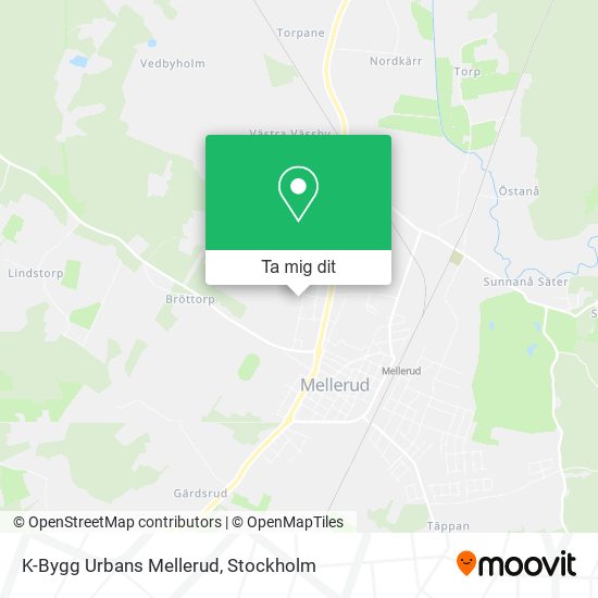 K-Bygg Urbans Mellerud karta