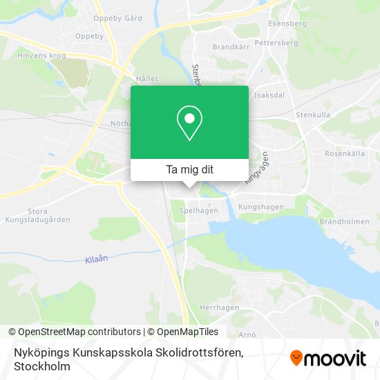 Nyköpings Kunskapsskola Skolidrottsfören karta