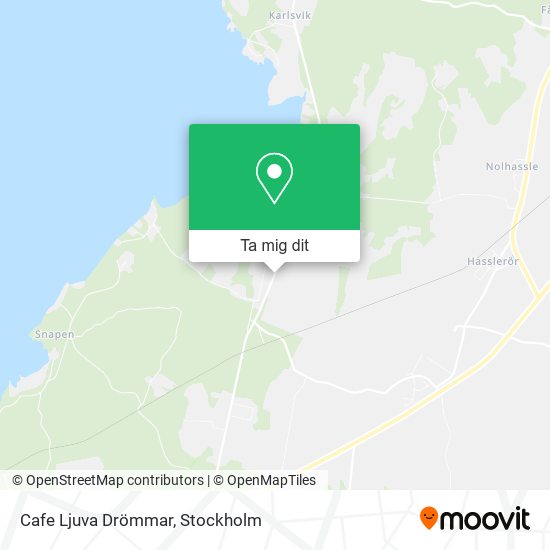 Cafe Ljuva Drömmar karta