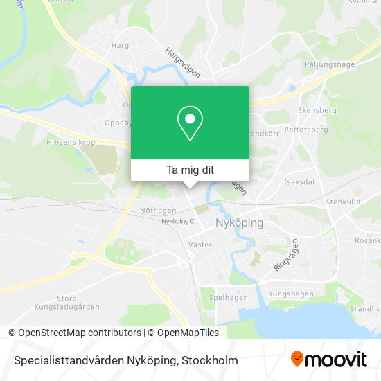 Specialisttandvården Nyköping karta