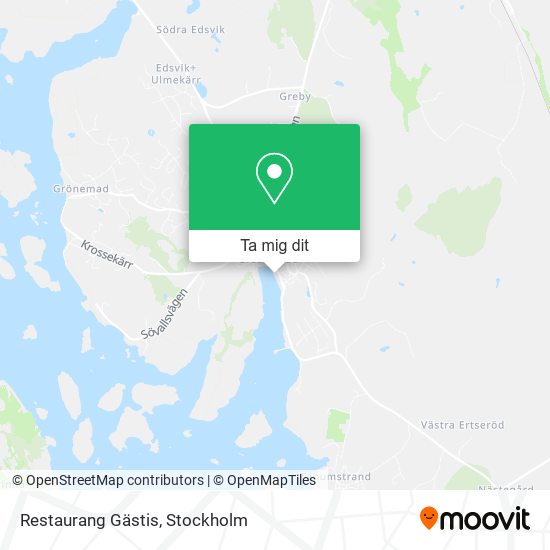 Restaurang Gästis karta