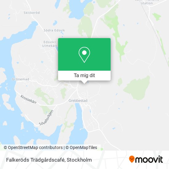 Falkeröds Trädgårdscafé karta