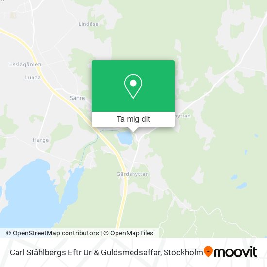 Carl Ståhlbergs Eftr Ur & Guldsmedsaffär karta
