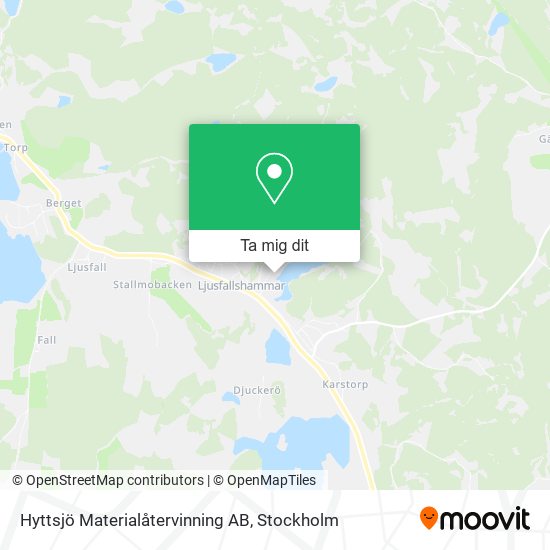 Hyttsjö Materialåtervinning AB karta