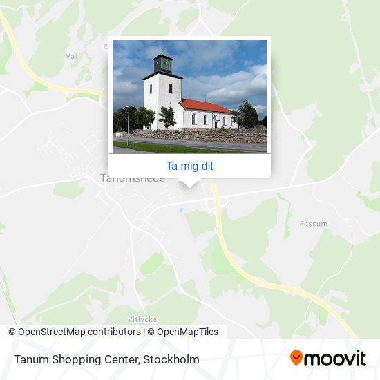 Tanum Shopping Center karta