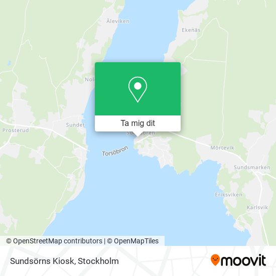 Sundsörns Kiosk karta