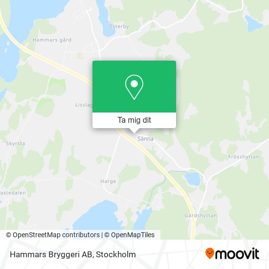 Hammars Bryggeri AB karta