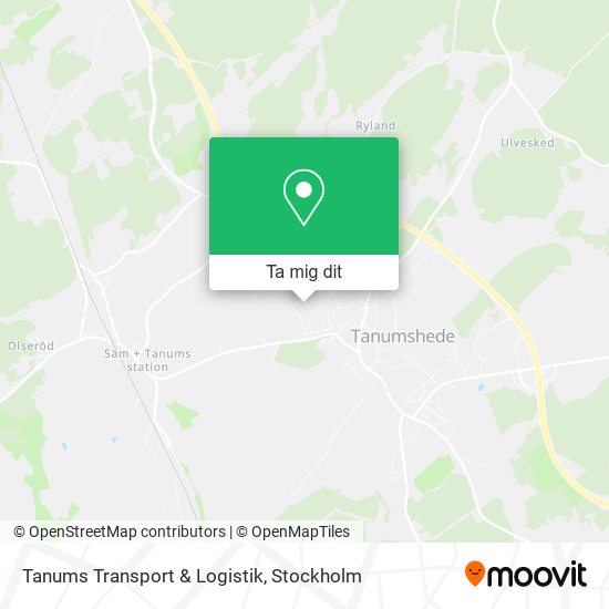 Tanums Transport & Logistik karta