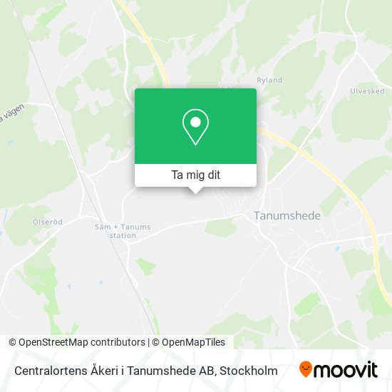 Centralortens Åkeri i Tanumshede AB karta