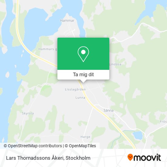 Lars Thornadssons Åkeri karta