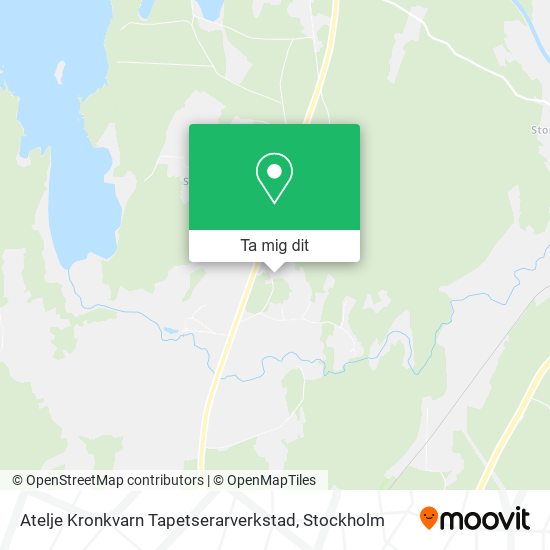 Atelje Kronkvarn Tapetserarverkstad karta