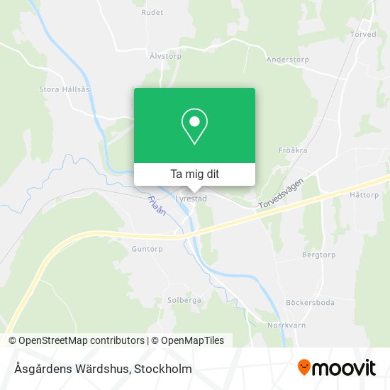 Åsgårdens Wärdshus karta