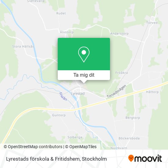 Lyrestads förskola & Fritidshem karta