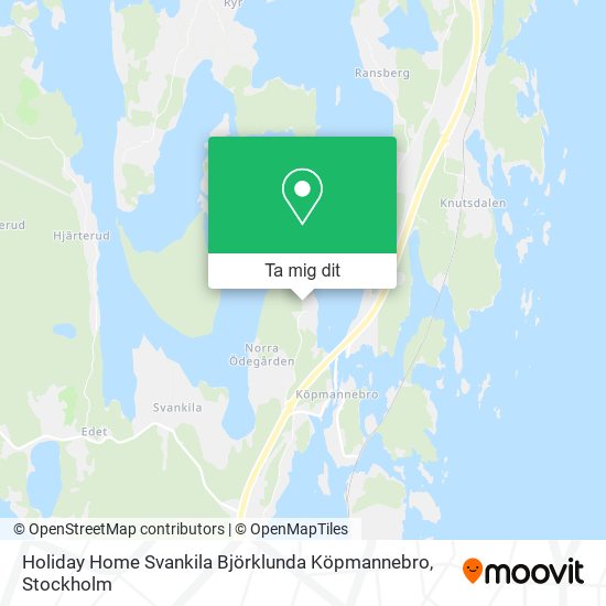 Holiday Home Svankila Björklunda Köpmannebro karta