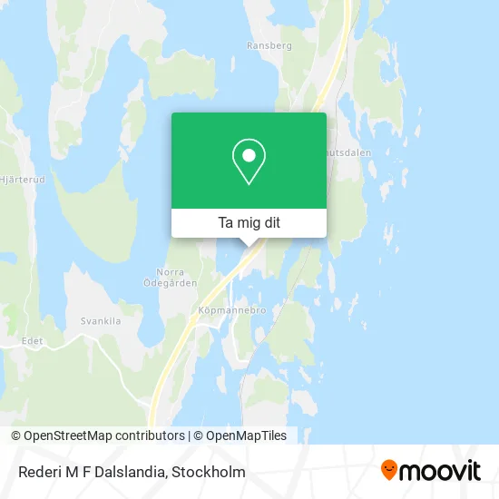 Rederi M F Dalslandia karta