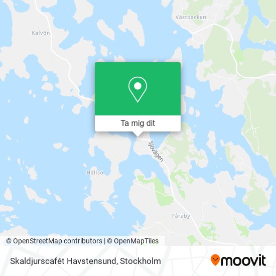 Skaldjurscafét Havstensund karta