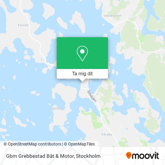 Gbm Grebbestad Båt & Motor karta