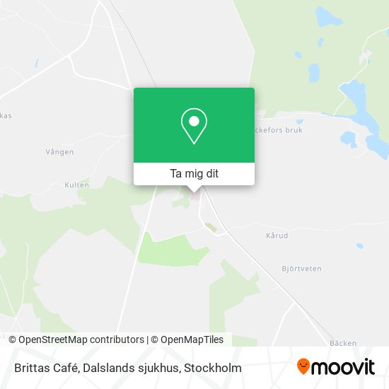Brittas Café, Dalslands sjukhus karta
