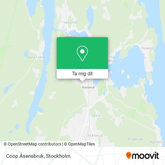 Coop Åsensbruk karta