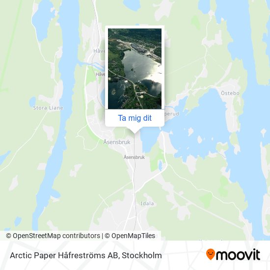Arctic Paper Håfreströms AB karta