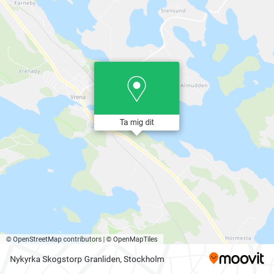 Nykyrka Skogstorp Granliden karta