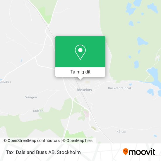 Taxi Dalsland Buss AB karta