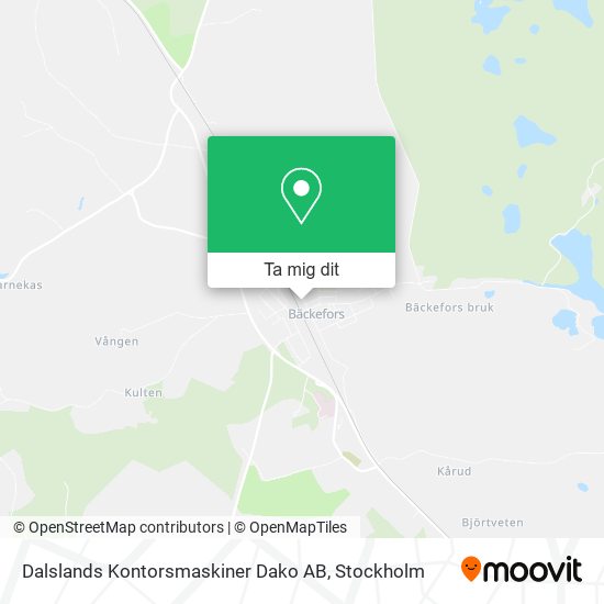 Dalslands Kontorsmaskiner Dako AB karta