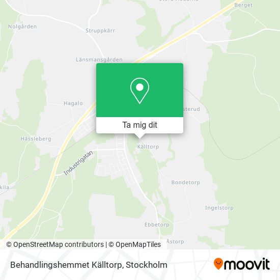 Behandlingshemmet Källtorp karta