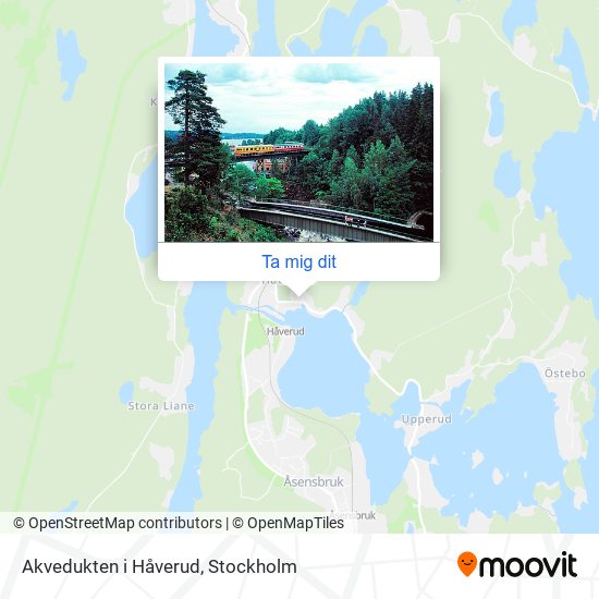 Akvedukten i Håverud karta