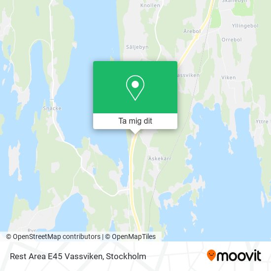 Rest Area E45 Vassviken karta