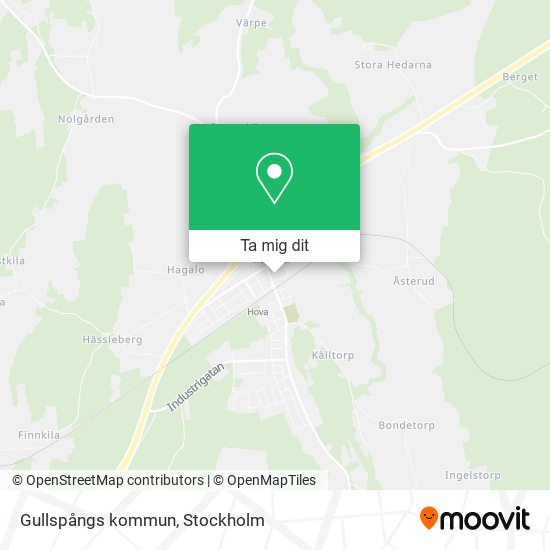 Gullspångs kommun karta