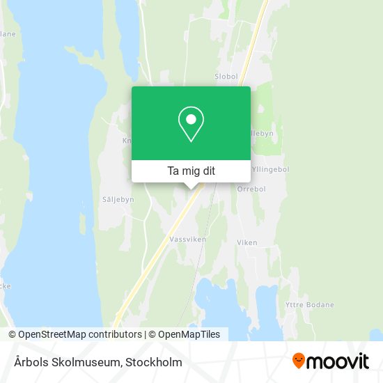 Årbols Skolmuseum karta