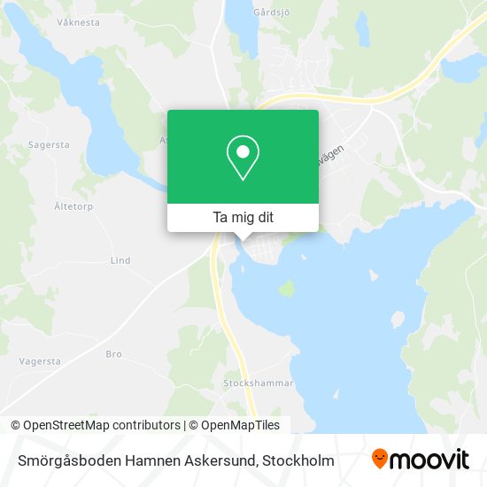 Smörgåsboden Hamnen Askersund karta