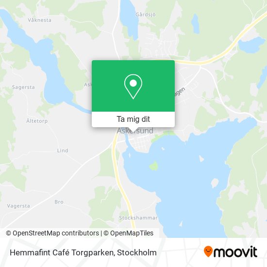 Hemmafint Café Torgparken karta