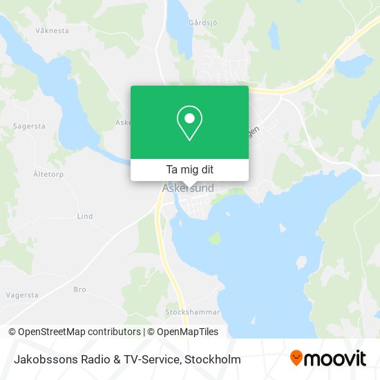 Jakobssons Radio & TV-Service karta