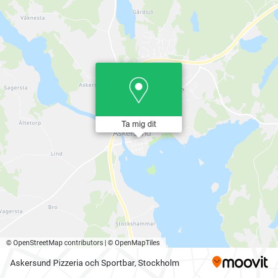 Askersund Pizzeria och Sportbar karta