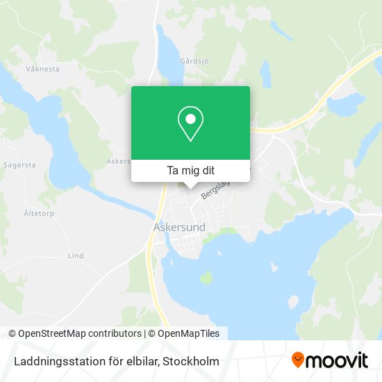 Laddningsstation för elbilar karta