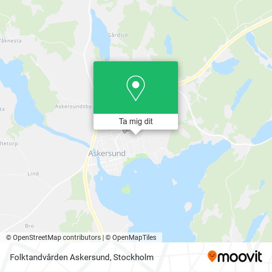 Folktandvården Askersund karta