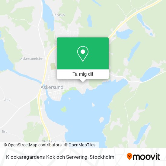 Klockaregardens Kok och Servering karta