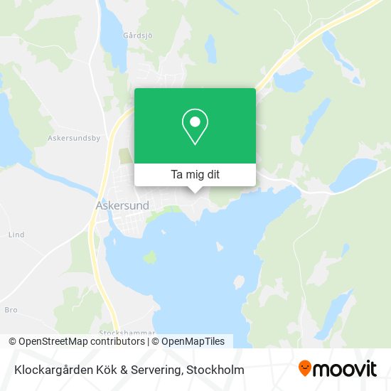 Klockargården Kök & Servering karta