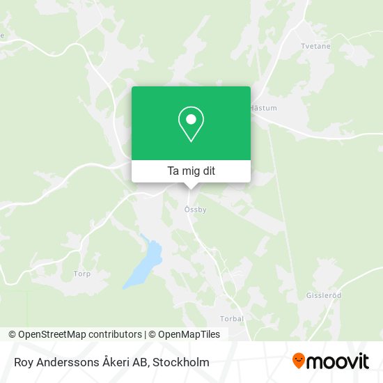 Roy Anderssons Åkeri AB karta