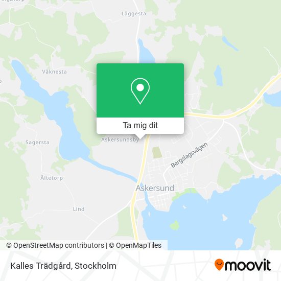 Kalles Trädgård karta